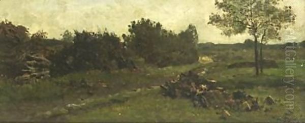 A Summer Landscape 2 Oil Painting by Willem Roelofs