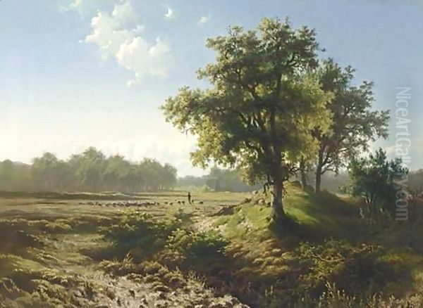 A View Of The Veluwe In Summer Oil Painting by Paul Joseph Constantine Gabriel