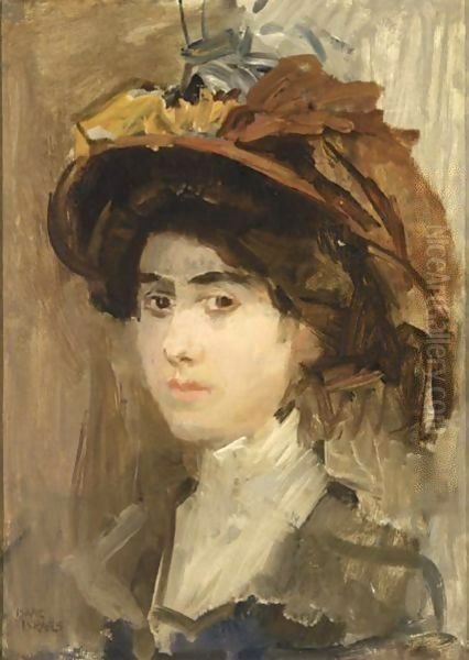 Portrait Of A Lady Oil Painting by Isaac Israels