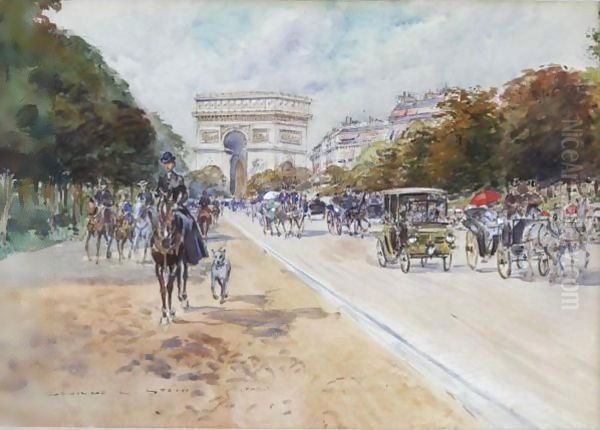 Avenue Du Bois Oil Painting by Georges Stein