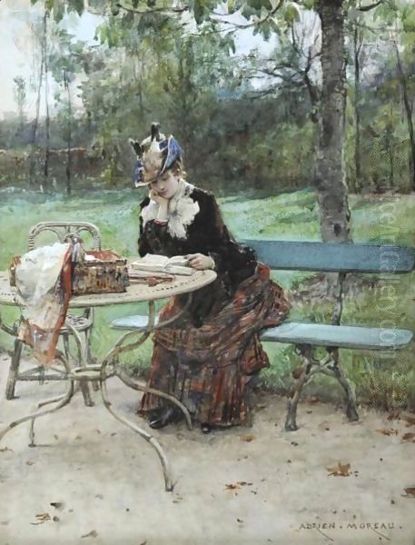 Dans Le Bois Oil Painting by Adrien Moreau