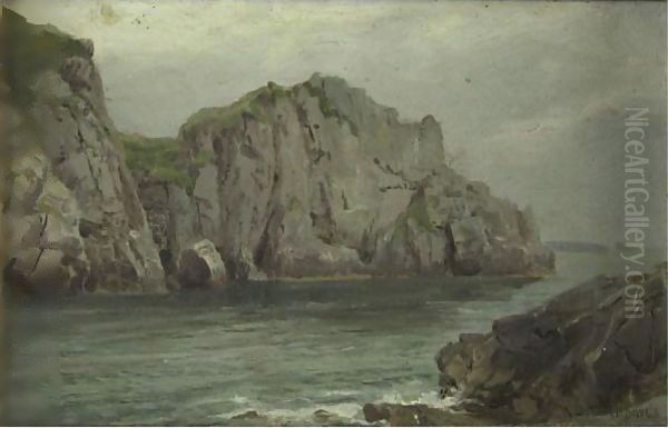 Cliffs By The Sea Oil Painting by William Trost Richards