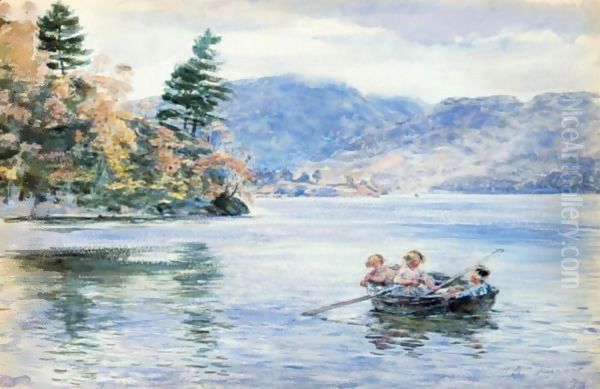 Boating At Loch Ard Oil Painting by William McTaggart