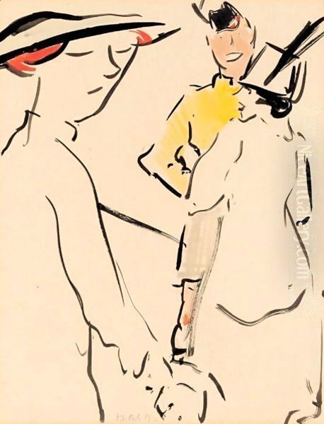 The Friend Oil Painting by Francis Campbell Boileau Cadell