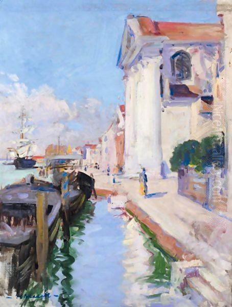 The Jesuati, Santa Maria Della Visitazione Oil Painting by Francis Campbell Boileau Cadell