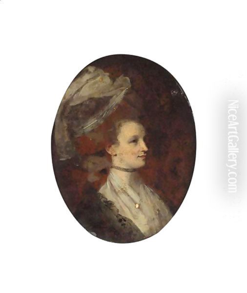 Portrait Of Elisabeth Stevenson, Countess Of Mexborough Oil Painting by Robert Hunter