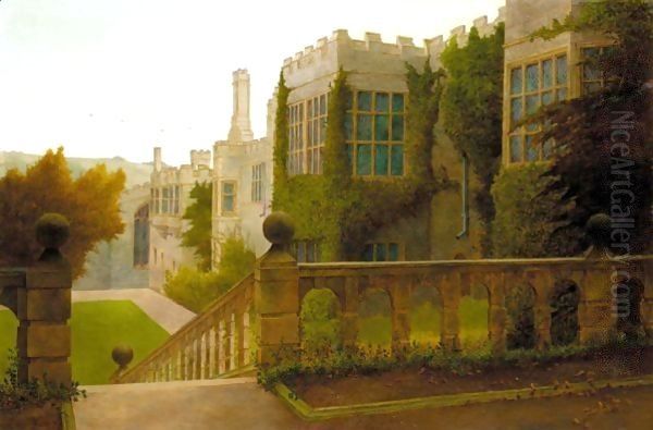 Haddon Hall Oil Painting by Edward William Cooke