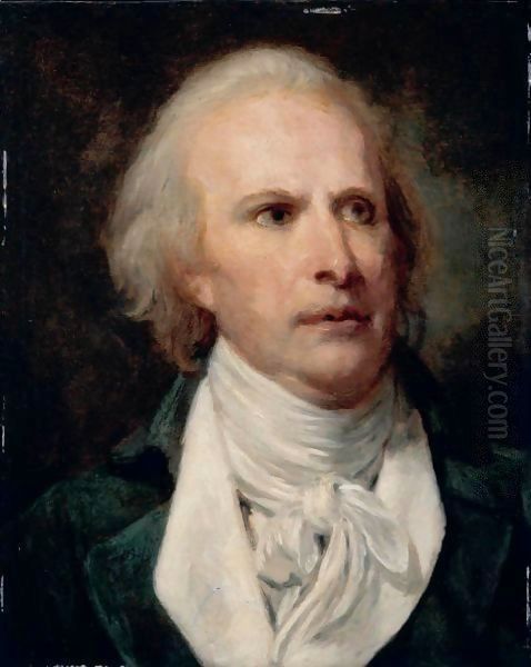 Portrait Of A Gentleman, Probably Louis Moreau De Saint-Mery (1750 - 1819) Oil Painting by Jean Baptiste Greuze