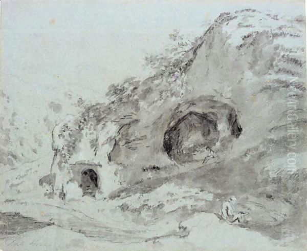 Dove Hole, Derbyshire Oil Painting by John Constable