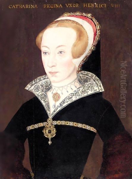 Portrait Of Catherine Parr (1512-1548) Oil Painting by Hans Holbein the Younger