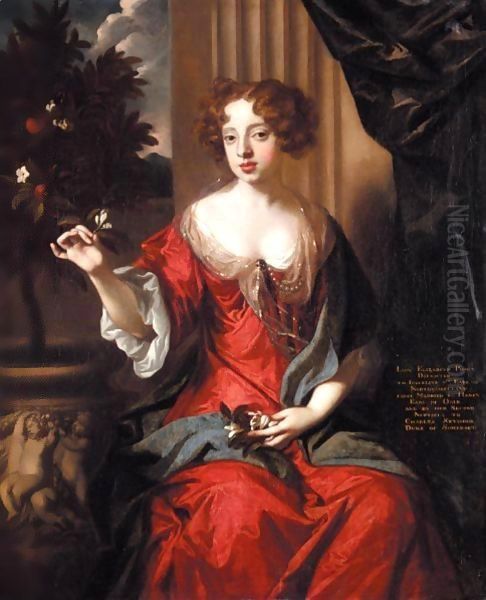 Portrait Of Lady Elizabeth Percy (1667-1722), Later Wife Of Charles, 6th Duke Of Somerset Oil Painting by Sir Peter Lely