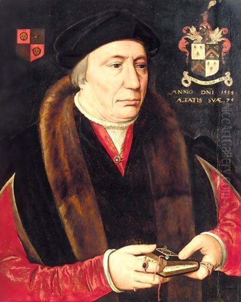 Portrait Of Alderman Robert Trappes (1479-1560) Oil Painting by Hans Holbein the Younger