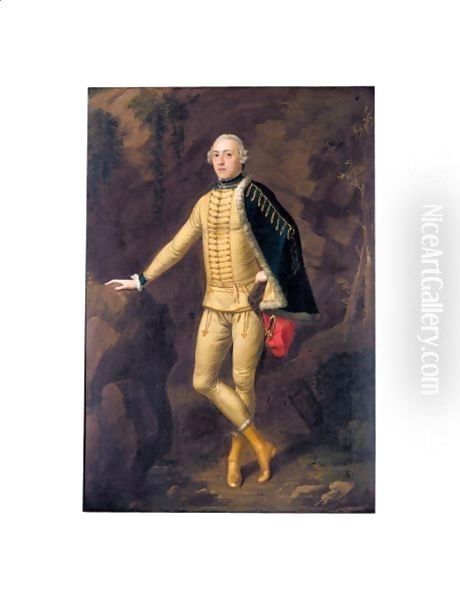 Portrait Of John Burgoyne (1723-1792) Oil Painting by Edward Haytley