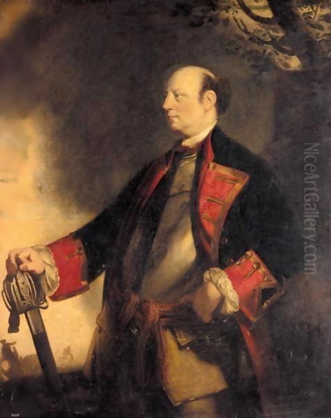 Portrait Of John Manners, Marquess Of Granby Oil Painting by Sir Joshua Reynolds