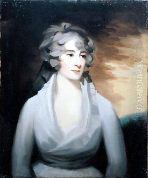 Portrait Of A Lady Oil Painting by John James Masquerier