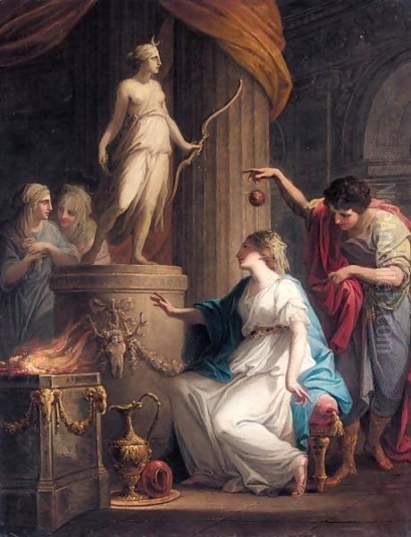 Orestes And Iphigenia At Tauris Oil Painting by Angelica Kauffmann