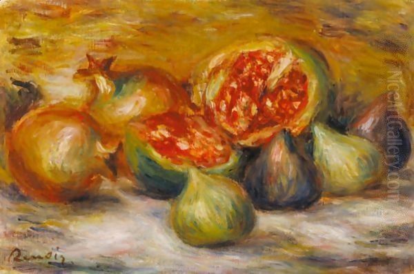 Nature Morte Aux Figues Oil Painting by Pierre Auguste Renoir