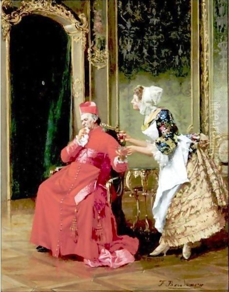 Le Malcontent Oil Painting by Francois Brunery