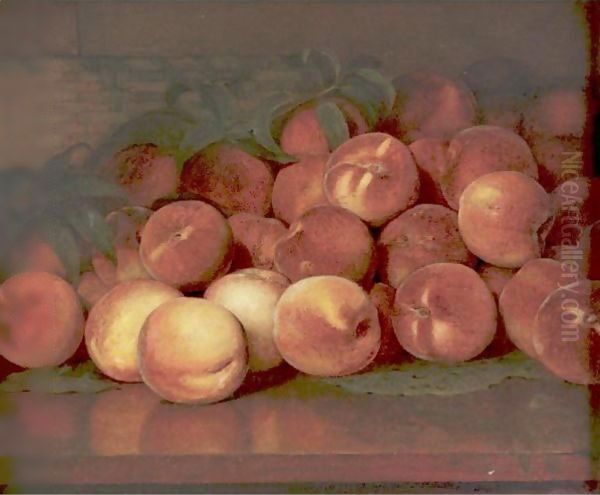 Peaches 2 Oil Painting by Lemuel Everett Wilmarth