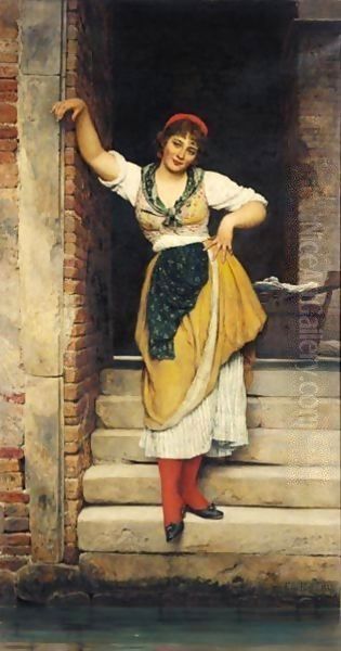 Ninetta Oil Painting by Eugene de Blaas