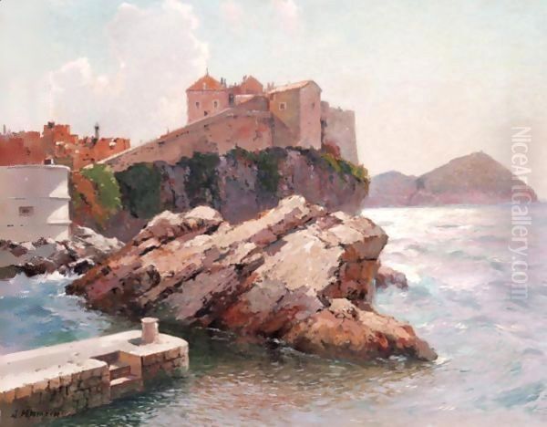 View Of Dubrovnik 2 Oil Painting by Aleksei Vasilievich Hanzen