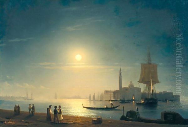 San Giorgio Maggiore, Venice Oil Painting by Ivan Konstantinovich Aivazovsky