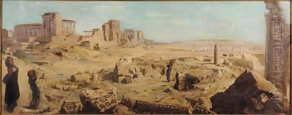 View Of Palmyra Oil Painting by Alexander Evgenievich Yakovlev