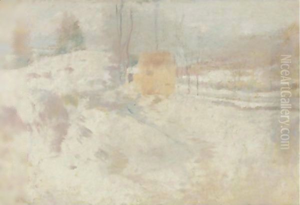 Winter Harmony 2 Oil Painting by John Henry Twachtman