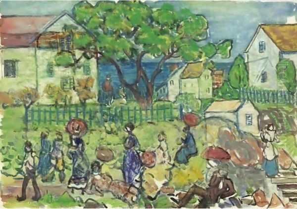 Folly Cove, Gloucester Oil Painting by Maurice Brazil Prendergast