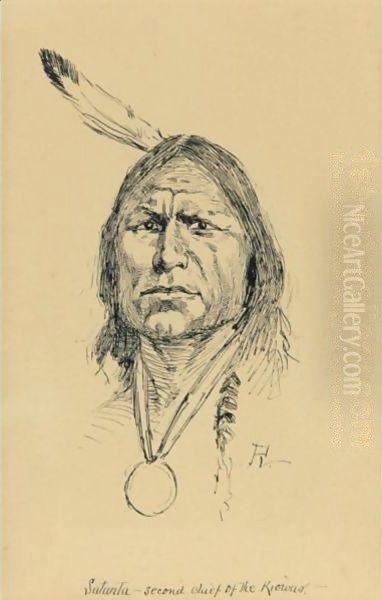 Satanta, Second Chief Of Riowas Oil Painting by Frederic Remington