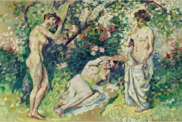 Nus Oil Painting by Henri Edmond Cross