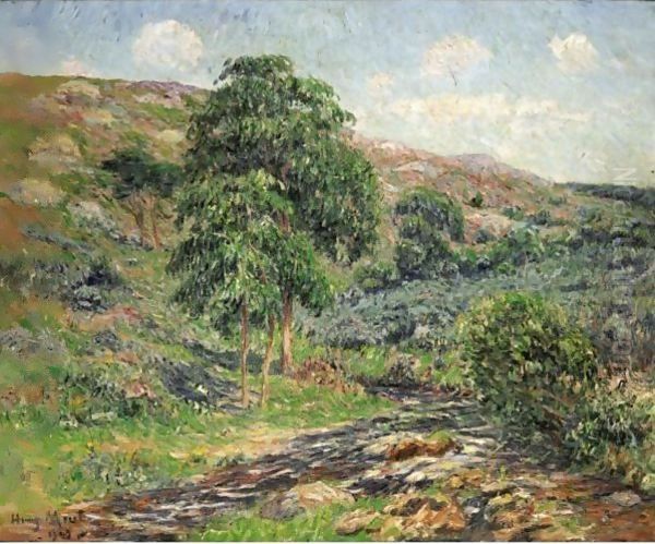 Les Monts D'Arree, Le Dour-Du Oil Painting by Henri Moret