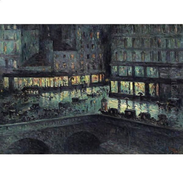 La Samaritaine, La Nuit Oil Painting by Maximilien Luce