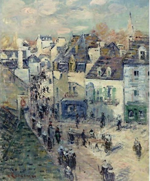 Jour De Foire A Pont-Aven Oil Painting by Gustave Loiseau