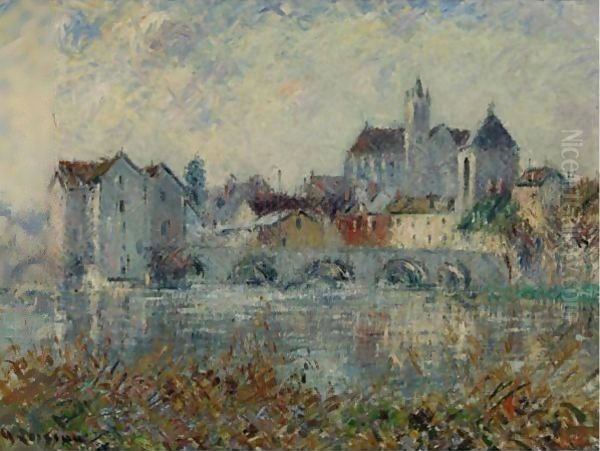 Moret Sur Loing Oil Painting by Gustave Loiseau