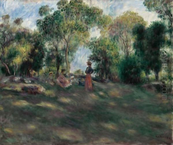 Paysage 3 Oil Painting by Pierre Auguste Renoir