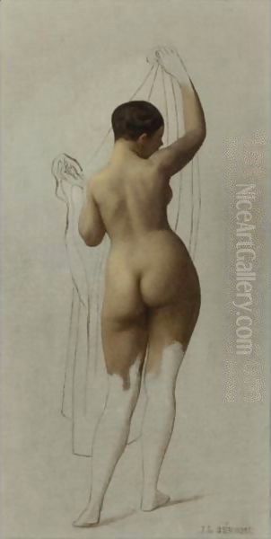 Nude (Queen Rodophe) Oil Painting by Jean-Leon Gerome