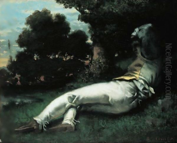 La Sieste Oil Painting by Gustave Courbet