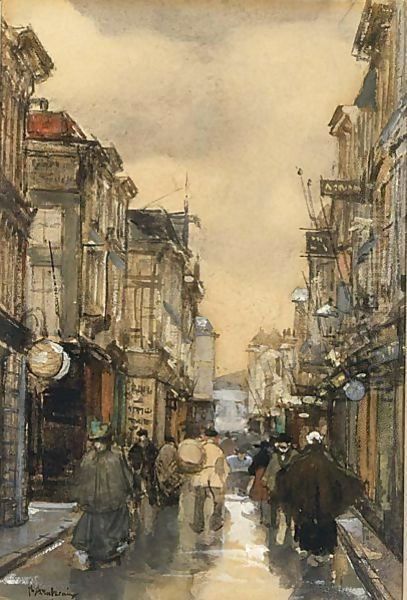 A View Of The Spuistraat, The Hague by Floris Arntzenius