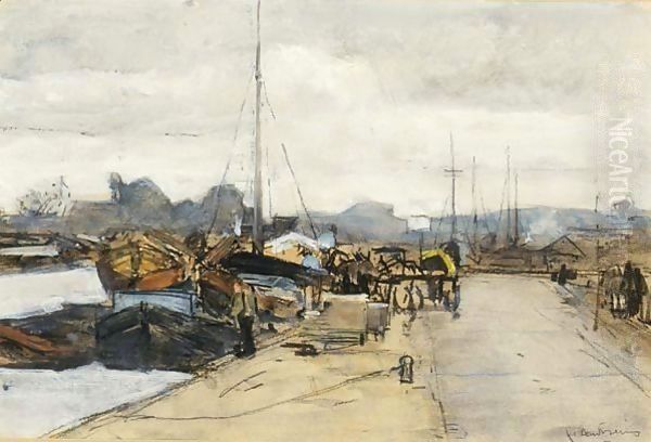 The Laakkwartier, The Hague Oil Painting by Floris Arntzenius