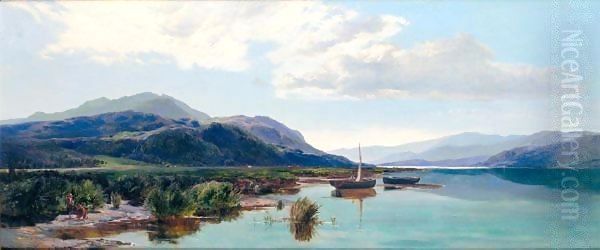 The Morning Catch In The Highlands Oil Painting by Sidney Richard Percy