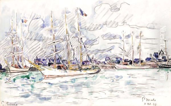 St. Malo 2 Oil Painting by Paul Signac