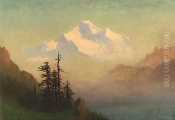 Mountain Lake 2 Oil Painting by Albert Bierstadt