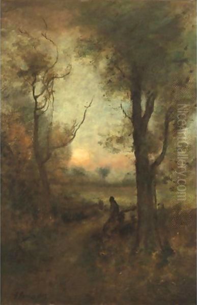 Forest Glow Oil Painting by George Inness