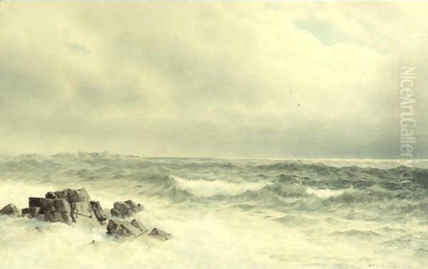 Sachuest Point, Newport, Rhode Island Oil Painting by William Trost Richards