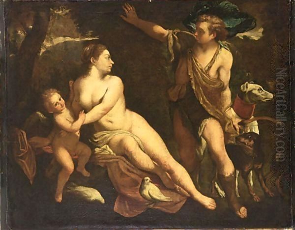 After The Original Of Circa 1588-9 In The Museo Del Prado, Madrid Oil Painting by Annibale Carracci