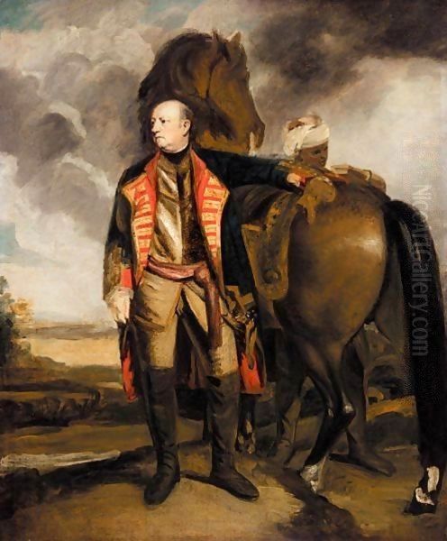 Portrait Of John Manners, Marquess Of Granby (1721-1770) Oil Painting by Sir Joshua Reynolds