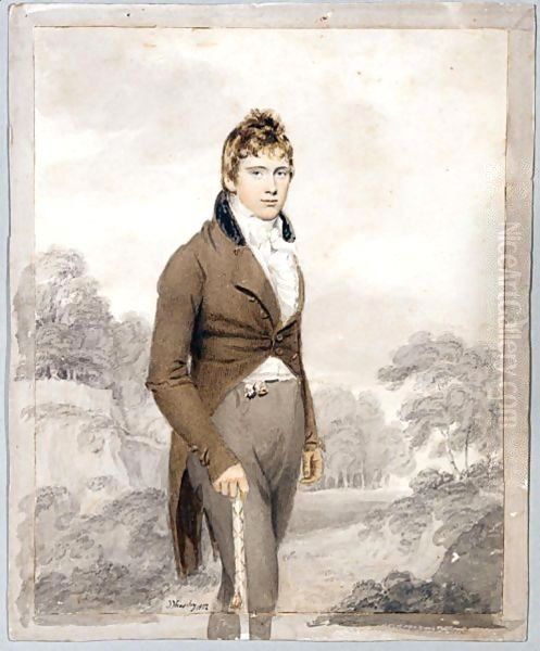 Portrait Of Henry Temple, 3rd Viscount Palmerston (1784-1865) Oil Painting by Thomas Heaphy