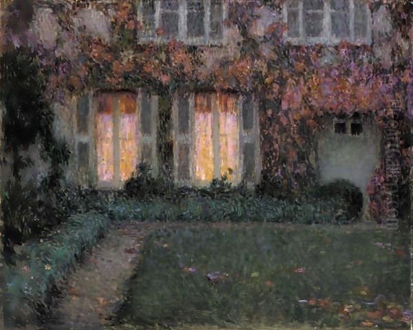 Crepuscule D'Automne Oil Painting by Henri Eugene Augustin Le Sidaner