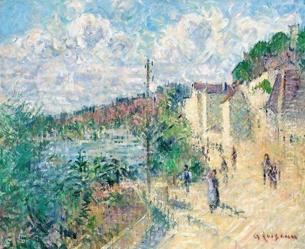 Le Quai De Beynac Oil Painting by Gustave Loiseau